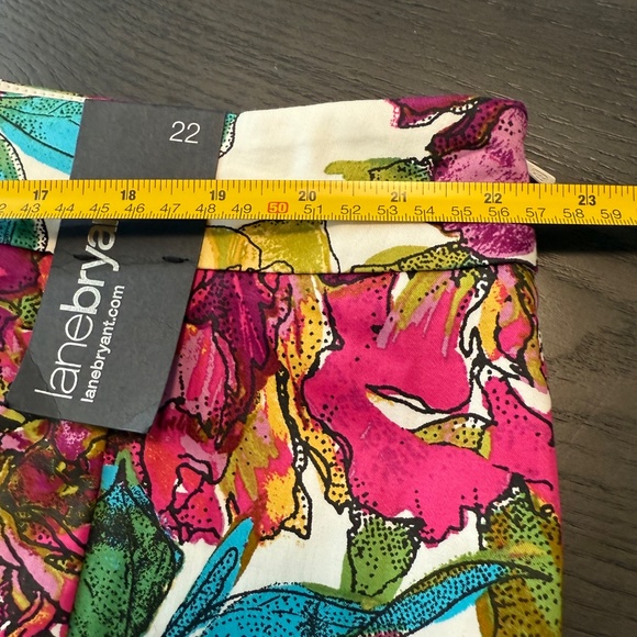 Lane Bryant Women’s Plus Floral Print Cotton Skirt Size 22 - Picture 3 of 6
